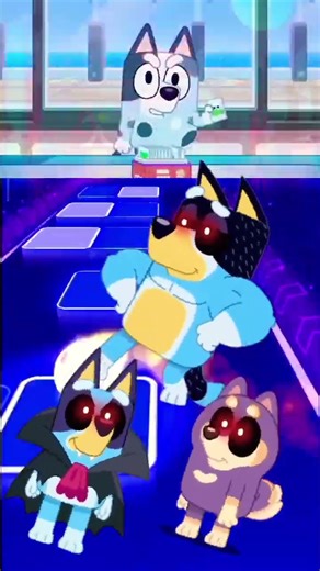 Scary Bluey Vs Scary Bingo Vs Scary Daddy Bluey #tileshop #coffindance #shorts #bluey