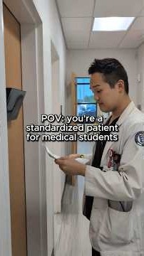 POV: you're a standardized patient for medical students #medstudent #medicalstudent #medschool