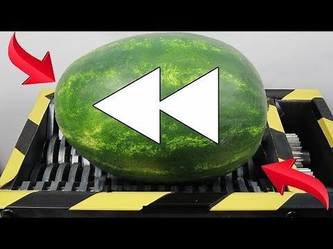 *SATISFYING* SHREDDING THINGS IN REVERSE