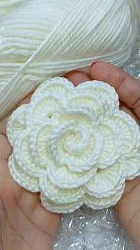 Una rosa fácil y elegante para principiantes #crochet #knitting