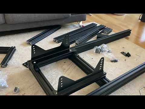 Cómo hacer un cockpit para simulador con perfiles de aluminio negro DIY