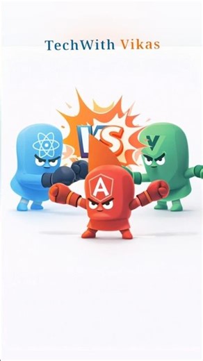 React vs Angular vs Vue ⚔️ | #shorts #react #angular #vue