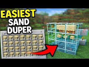 NEW EASIEST SAND Duper Minecraft Bedrock 1.21+! | Mine On Frame