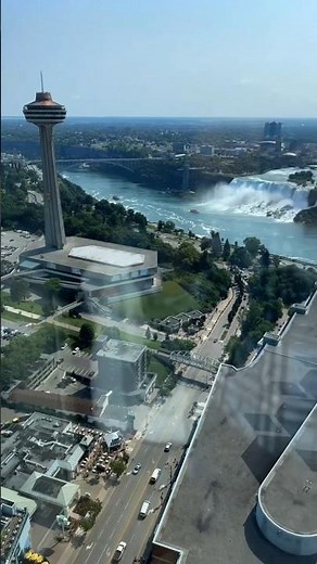 Breathtaking View of Niagara Falls from Above! 😍 #travel #explorecanada #canada