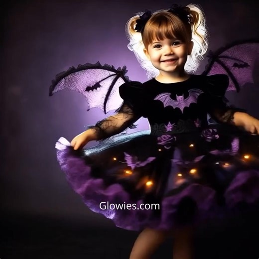 30K views · 595 reactions | goth toddler loves her new bat wing dress | Gothic Darling | Facebook