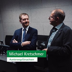 Eine nachhaltige Politik bringt drei Dinge in Einklang: Ökonomie, Ökologie und die soziale Frage. Nur wenn diese Punkte gemeinsam gedacht werden, kann der Umbau der Wirtschaft, des Energiesystems und des Verkehrs erfolgreich gelingen. (Red) Hochschule Mittweida | Ministerpräsident Michael Kretschmer
