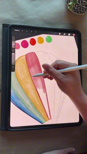 Procreate Hot Air Balloon Watercolor Tutorial