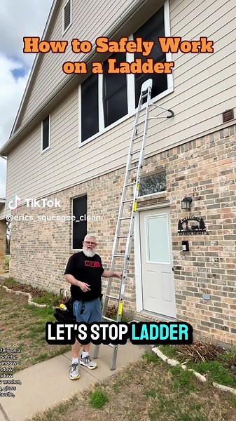 How to Safely Work on a Ladder for Window Cleaning