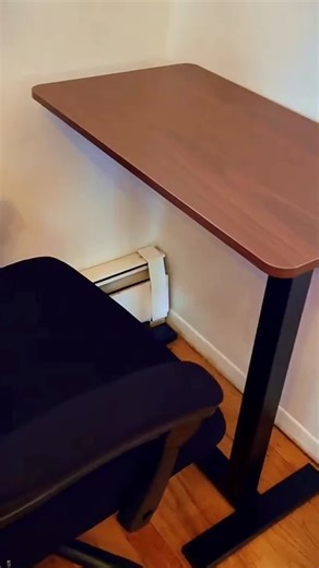 LivableLuxury Overbed Bedside Table with Wheels, Adjustable Hospital & Home Use Bed Table, Rolling Laptop Table, Mobile Standing Desk