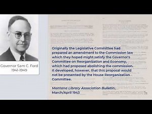 Montana State Library History: 1929-1960