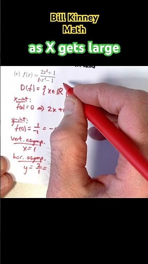 HORIZONTAL ASYMPTOTE of a RATIONAL FUNCTION (Explained FAST and CLEAR!)