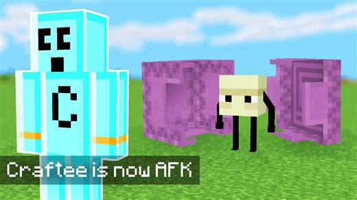 Watching how different mobs behave while you are away in Minecraft
