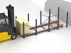 Livelli push-back a rulli ripartiti | Mecalux Italia