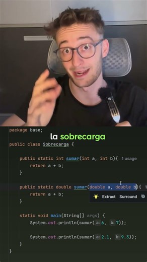 Hoy vamos a ver la sobrecarga de metodos en Java
