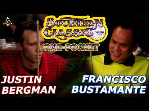 One Pocket - JUSTIN BERGMAN vs FRANCISCO BUSTAMANTE - 2013 Southern Classic