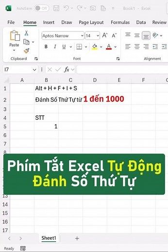 Excel shortcut for numbering || Automatic numbering in Excel