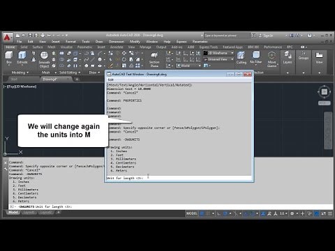 AutoCAD 2016 How To Change Units