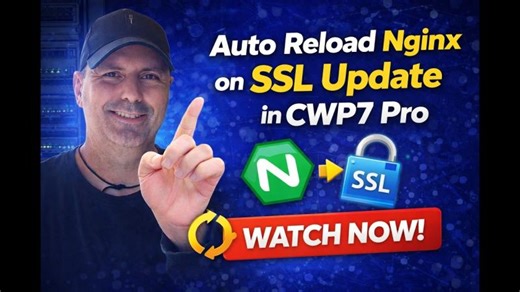Auto Reload Nginx on SSL Update in CWP7 Pro #CWP7 #Nginx | Constantinos Albanidis