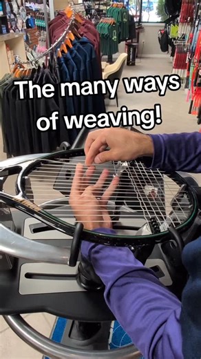 YourTennisBud | Push, pull or do a little of both. There are many ways to weave a tennis racquet. Depending on the type of string and area of the racquet,... | Instagram