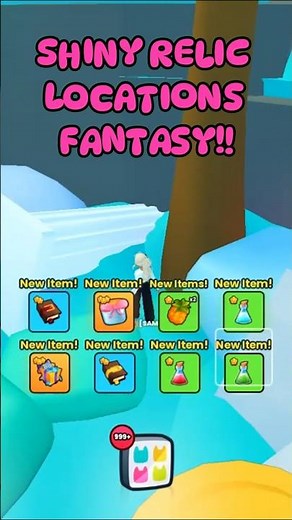 Shiny Relic Locations Fantasy World #ps99 #roblox #fyp #gaming #shinyrelic #petsimulator