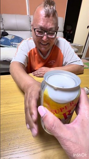 Asahi Super Dry draft beer in a can 🍺