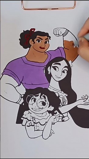 Encanto Mirabel, Isabela & Luisa Madrigal #encanto #mirabel #isabela #luisamadrigal #disney #art
