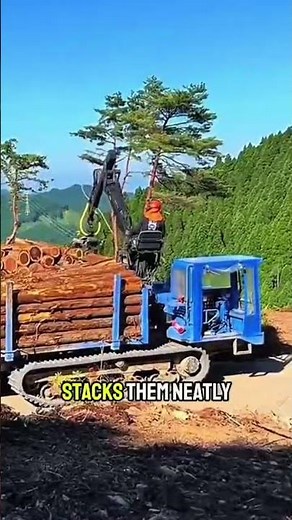 Powerful Log Loader Machine – Heavy Duty Timber Carrier in Action | #shorts #shortvideos