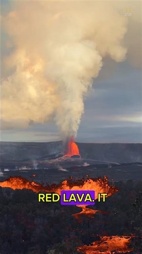 The Only Volcano with BLUE LAVA?! 🌋💎 #Shorts #Nature