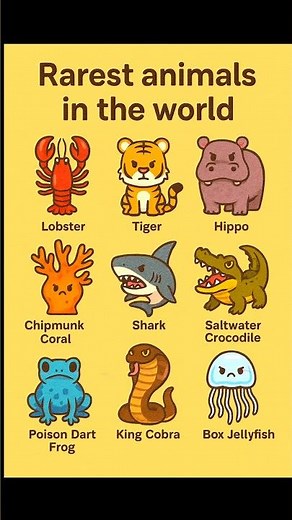 Rarest animals in the world. #animalfacts
