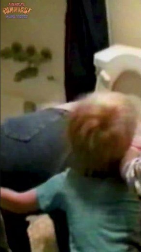 This Toilet Surprise Had Them Screaming 😱 #AFV #prank #shorts