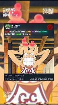 GARP REVEALS LUFFY FATHER NAME 🔥😈