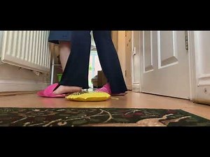 Slipper Soles vs. Whoopee Cushion: A Giantess Trampling Test
