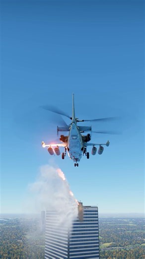 Insane Ka-50 Black Shark Strike On City Skyscraper