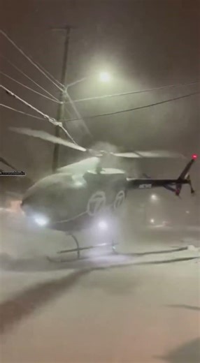 Blizzard Crash: News Helicopter Strikes Power Line, Slides Into Hydrant 🚁❄️