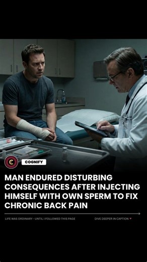Cognify on Instagram: "The headline refers to a real, documented medical case that was published in the Irish Medical Journal in 2019. A 33-year-old man in Ireland was hospitalized after his attempt to use his own semen as an "innovative" cure for chronic lower back pain resulted in a severe infection. [1, 2, 3, 4] The man had been injecting a monthly dose of his own semen intravenously and intramuscularly into his right arm for 18 consecutive months using a hypodermic needle he purchased online