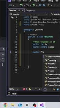 What is this keyword in C#..#code #software #aspnetcore #students #developer #reels #youtubeshorts
