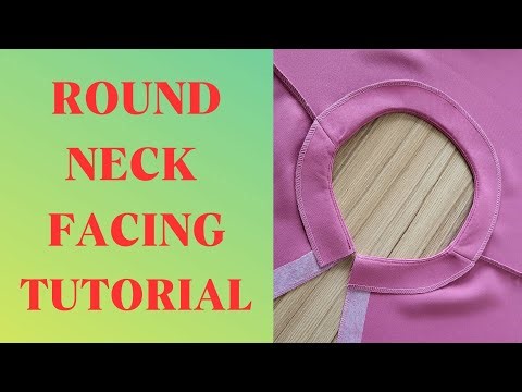 How to Sew a Facing. How to Sew a Round Neck Facing Step-by-Step Tutorial. DIY Necklines Made Easy.