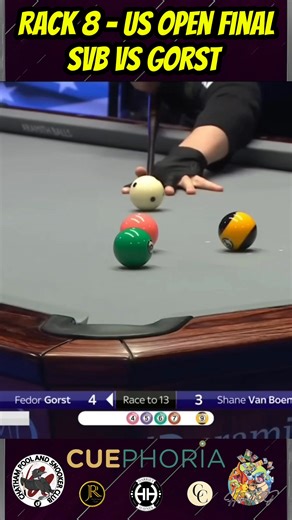 Rack 8: SVB Vs Gorst - US Open Final #shortsreels #facebookreelsviral #reelsviral #shortsvideos #fyp #reels #viral #shorts #9ball | Harriet "Double H" Haynes