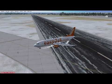 FSX: Easyjet B737-300 Landing In Geneva