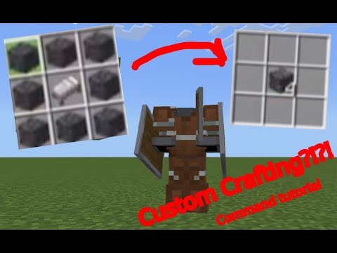 Make your own custom crafting recipes in Minecraft Command Tutorial