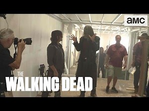 'Daryl & Beta's Fight Scene' Making of Ep 913 BTS | The Walking Dead