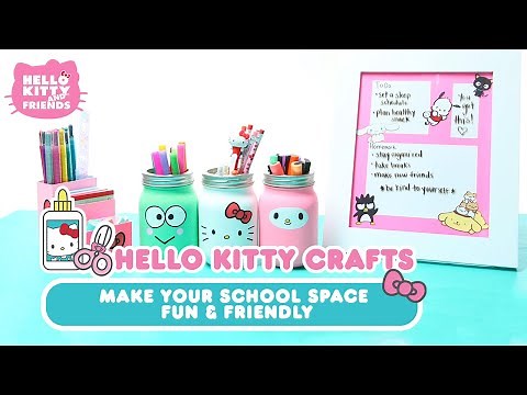 DIY Desk Decor Ideas to Make Your School Space Fun & Friendly | Hello Kitty Crafts