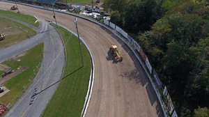 7.9K views · 57 reactions | Some aerial footage of Oswego Speedway as its conversion from the "Steel Palace" to the "Clay Palace" for Super Dirt Week is being completed. Drone video by Charles Vaughn for iHeartOswego.com. | iHeartOswego | Facebook