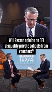 Many private schools in Texas have DEI programs. But after Attorney General Ken Paxton said DEI was unlawful, will that now disqualify some from accepting vouchers? Acting Comptroller Kelly Hancock on Inside Texas Politics. #texas #dallas #education #politics | Jason Whitely