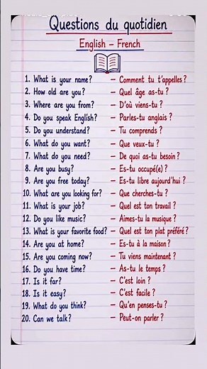 20 sentences in French everyday useful #french #improvefrenchlistening #reels