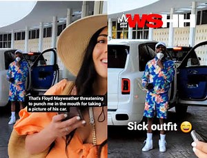 Floyd Mayweather Threatens To Knock Husband Out In Front Of His Wife!