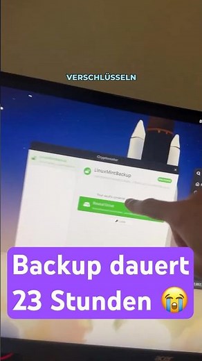 Backup dauert 23 Stunden 😭 #techtok #technology #backup #cryptomator #festplatte