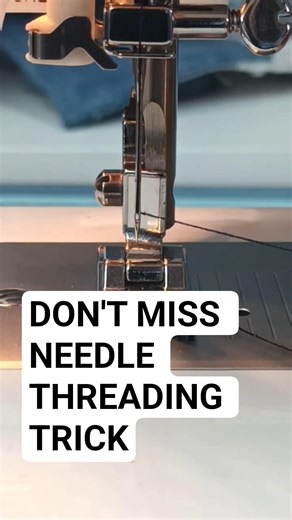 SEWING HACK Part 4 | Easy threading sewing machine needle. #sewingtutorial #sewingtips