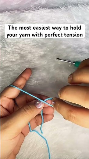 LOOK!!! This how to hold crochet yarn and hook #crochet #howto #knitting #crochetforbeginners