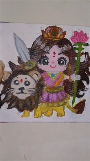 cute Durga maa drawing 👀✨💫 #drawing #anime #sketch #short